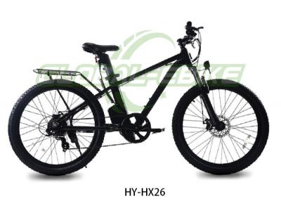 China PowerStorm Black Electric Mountain Bike With 350W Motor And 26-Inch All-Terrain Wheels for sale