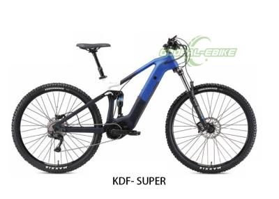 China SuperTrail 29 pulgadas bicicleta de montaña eléctrica con motor medio de 250W BAFANG y frenos de disco hidráulico en venta