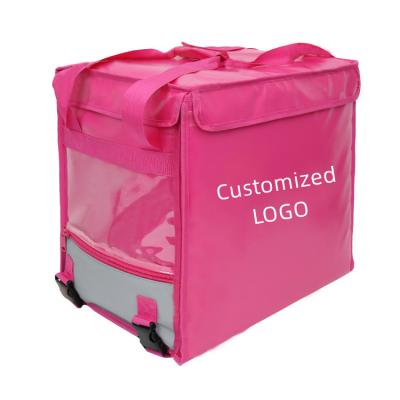 China Custom Bike Storage Bag Cooler Bagpack Insulated Waterproof Thermal Pizza Insulated Delivery Bags for sale