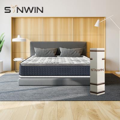 China Selling Hard Topper Mattress Flippable King Bedroom Furniture Use Luxury Five Star Side Spring Bed Latex Mattress for sale