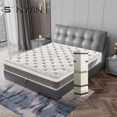 China Flippable Tensioning Products Compressed Modern Design 3 Zone Pocket Bamboo New Luxury Queen Size Spring Mattress for sale