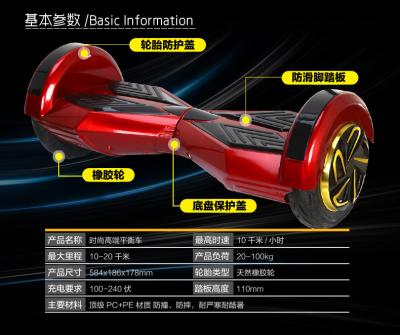 Chine Individu de panneau de deux roues équilibrant le scooter électrique de monocycle drôle à vendre