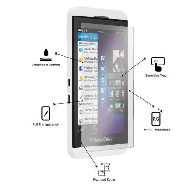 China 0.33mm Antiglasschutzfilm des Blaulicht-Blackberry-Schirm-Schutzes 9H zu verkaufen