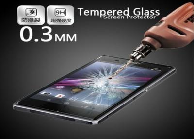 China 0.33mm Dust-proof Electropate Tempered Glass Screen Protector For Sony Z3 for sale