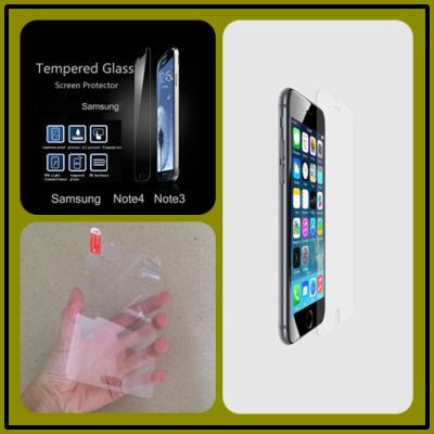 China Anti-fingerPrint Electroplate Tempered Glass Screen Guard For Samsung Note 4 for sale