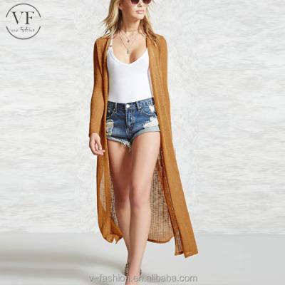 China Bulk buy china anti-pilling anti-pilling women knit cardigan sweater aplet open front rag cardigan for sale