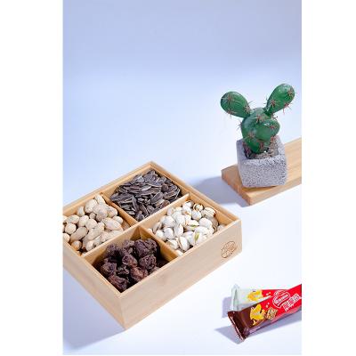 China Viable Quality Wholesale Eco Friendly Fruit Snacks Container Bamboo Dry Gift Packing Boxes for sale