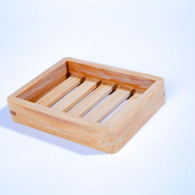 China Soap box factory natural bamboo natural color soap holder wholesale directly for sale