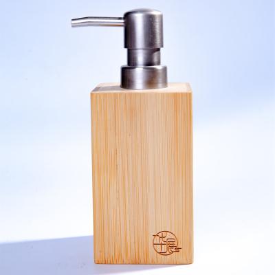 China Top Quality Multi Function Bamboo Soap Pump Bottle Soap Pump Bottle For Clear Lotion Shampoo for sale