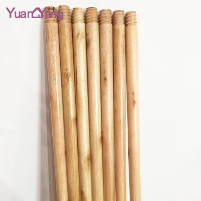 China 120cm viable length smooth wooden stick painted to varnish broom wooden handles for sale