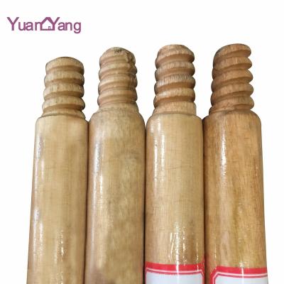 China Viable Wholesales Broom To Stick Easy Wring Broom Handle With Varnished Wooden Handle for sale