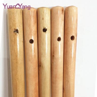 China 150cm Length Workable Varnish Wooden Broom Handle Broom Handle Floor Broom Stick Painted Wooden Broom Handle for sale