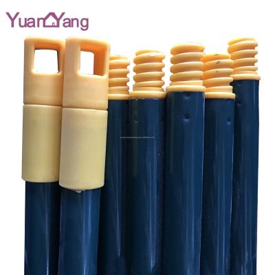 China Durable Metal Broom Iron Stick Floor Stick Dust Broom Powder Coated Cleaning Handle for sale