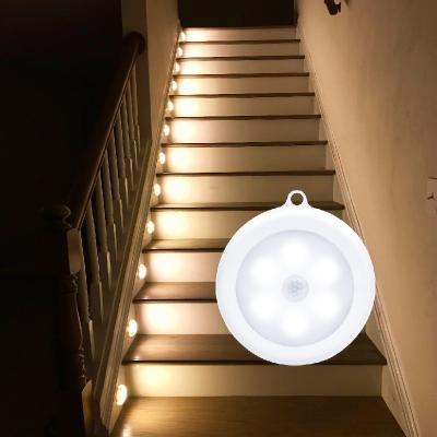 China Modern Auto On Battery Operated Human Motion Detected LED Night Light Sensor for sale