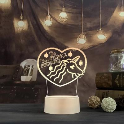 China Fany Gifts Creative Designs Custom Photo 3D Bedside Baby Light Modern Visual Night for sale