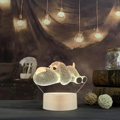 China Modern Amazing Birthday Christmas Halloween Gifts Table Desk Decoration 3D Night Light For Kids for sale