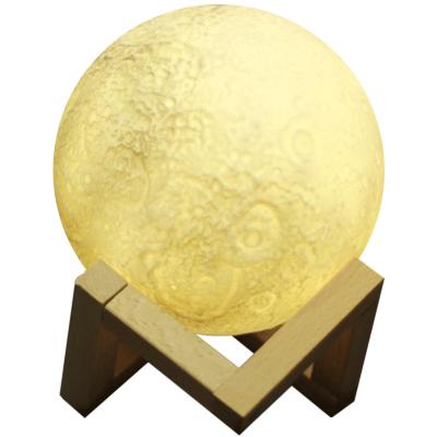 China Modern Unique Birthday Gift Luna Shaped Light Ball 3D LED Night Light Moon Lamp for sale