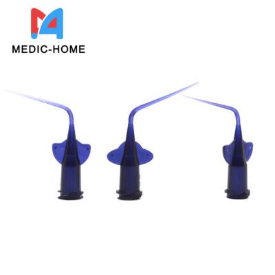 China PP Disposable Dental Irrigation Needle Bend Tip 0.25mm/0.35mm/0.28mm for Dental Clinic à venda