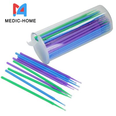 China Dental Micro Brush Applicators 100PCS/Barrel for Nylon Nap PP Material 1.0mm/1.5mm/2.0mm zu verkaufen