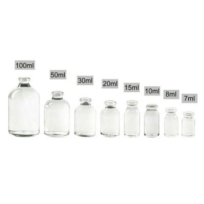 Китай 20ml 40ml 7ml-100ml Pharmaceutical Glass Injection Vial Roll USP Type II Clear Amber продается