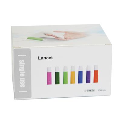 중국 Medical Blood Collection Needle Disposable Safety Lancet with 1.8mm Puncture Depth 판매용