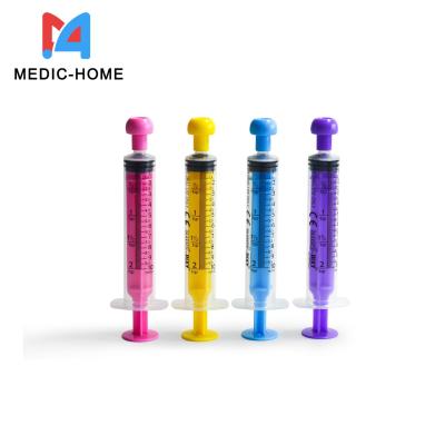 China Children and Adult Group Disposable Feeding Syringe 3ml with Cap OEM Logo Printing Te koop