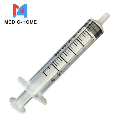 China CE and ISO Approved 5ml Needleless Disposable Luer Slip Syringe for Medical Grade à venda