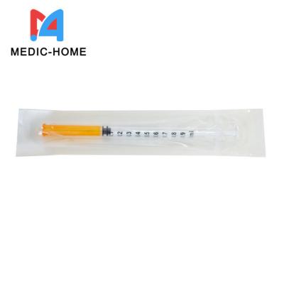 중국 Low Dead Space Medical 1ml Disposable Injector with and Within Your Budget 판매용