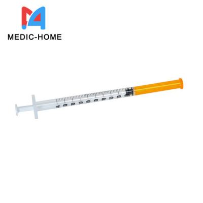 중국 Disposable Medical Full Injecter with Needle Low Dead Space Syringe at Affordable 판매용