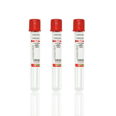 중국 Plain No Additive Vacuum Blood Collection Tube with Red Cap and CE/ISO Certification 판매용