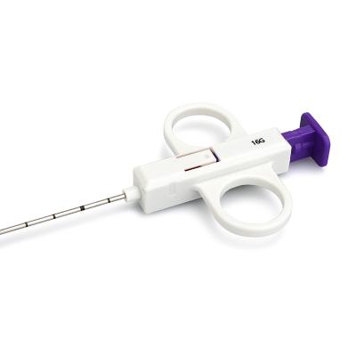 China Aguja de biopsia médica semiautomática desechable de 16G de 160 mm con proveedor coaxial en venta