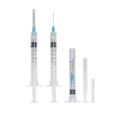 China 2.5ml Auto Disable Ad Syringe Hospital Use Medical Disposable Pe Bag Plastic Safety for sale