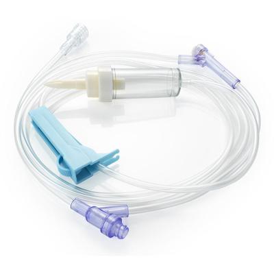 China 150cm Y Shaped Tube Disposable Sterile IV / Infusion Set In Plastic Material for sale