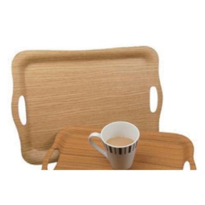 China Cheap Viable Wholesale Supplier Home Non Slip Lap Tray Rectangular Serving Trays Wood Tray for sale