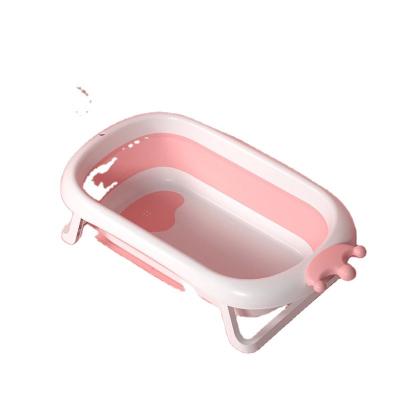 China Popular Folding Temperature Folding Baby Bath Tub Crown Folding Tub for sale