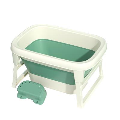 China Fun Popular Plastic Baby Bathroom Bathtub Swimming Foldable Bath Tub For Babies for sale