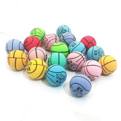 China 2022 New Promotional Toy Rubber Material Printing Basketball 30mm Bouncy Ball For Kids Playtime for sale