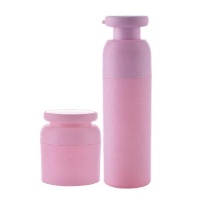 China 15ml 30ml 50ml Pink Cosmetic Packaging Bottle Pump Bottle Serum Lotion Container Korean Style Cosmetics Plastic Airless Acrylic Airless for sale