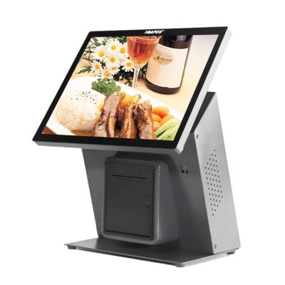 China Manufacturer Double Screen Pos system hardware Restaurant touch screen pos system fanless pos computer zu verkaufen