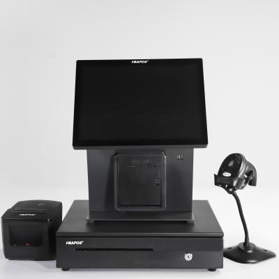 China Point of sale 15 dual screen hot selling all in one pos cash register Manufacturer zu verkaufen