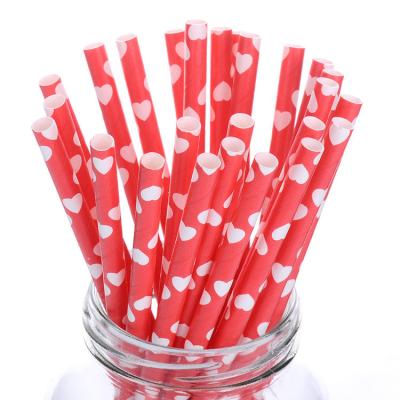 China Biodegradable Disposable Environmental Friendly Flat Paper Straws Degradable Single Paper Straws for sale