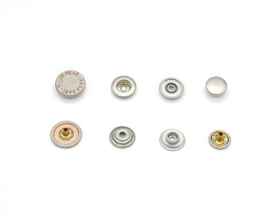 China High Quality Wholesale Brass Metal Snap Fastener Paintable Hot Selling Flat Button for sale