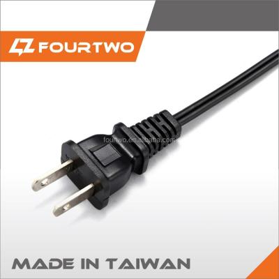 China Industrial UL CUL Approved Power Cord 110V 2 Pin AC Plug for sale