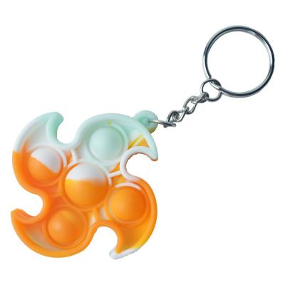 Cina Giocattolo educativo di irrequietezza di schiocco di Toy Stress Relief Keychain Bubble dei bambini del mulino a vento in vendita