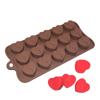 Cina Il cioccolato su ordinazione di LFGB modella la muffa a forma di del silicone del dolce della mousse del cuore in vendita