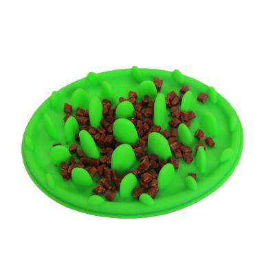 China Cuenco lento Cat Bowl Waterproof de consumición lenta sostenible del perro del alimentador del silicón en venta