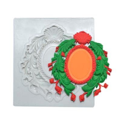 China Mirror Shape Silicone Shaped Baking Molds Diy Handmade Cake Fondant Customized for sale