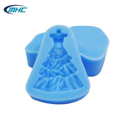 Cina Dolce sostenibile fatto a mano di forma del vestito da Diy degli utensili di cottura del silicone che decora la muffa del silicone in vendita