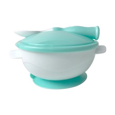 China BPA Free Silicone Baby Bowl With Spoon Customized Kids Dining zu verkaufen