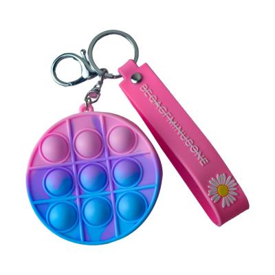 China Stress Relief Silicone Coin Purse Push Pop Fidget Bag , Candy Color Fidget Sensory Toy Te koop